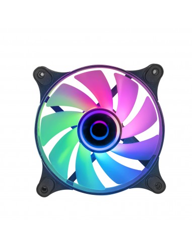 Mars Gaming MF-3D Negro Ventilador ARGB 360° 12cm Espejo Infinito 3D Sistema Anti-vibraciones Ultra-silencioso Compatibilidad