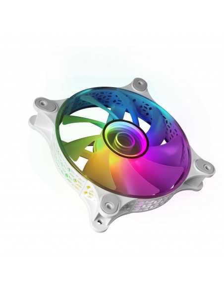 Mars Gaming MF-3D Blanco Ventilador ARGB 360° 12cm Espejo Infinito 3D Sistema Anti-vibraciones Ultra-silencioso Compatibilidad Mars Gaming MF-3D Blanco Ventilador ARGB 360° 12cm Espejo Infinito 3D Sistema Anti-vibraciones Ultra-silencioso Compatibilidad