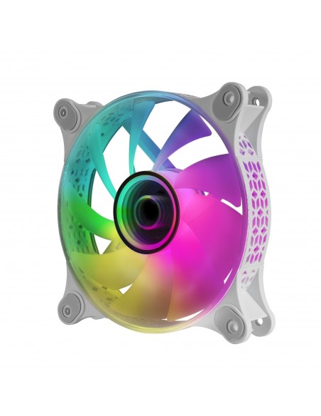 Mars Gaming MF-3D Blanco Ventilador ARGB 360° 12cm Espejo Infinito 3D Sistema Anti-vibraciones Ultra-silencioso Compatibilidad Mars Gaming MF-3D Blanco Ventilador ARGB 360° 12cm Espejo Infinito 3D Sistema Anti-vibraciones Ultra-silencioso Compatibilidad