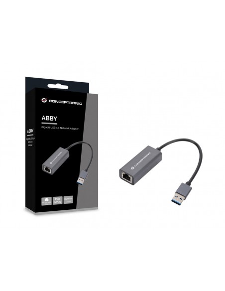Conceptronic ABBY08G adaptador y tarjeta de red Ethernet 1000 Mbit s