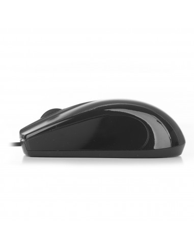 NGS Black Mist ratón mano derecha USB tipo A Óptico 800 DPI