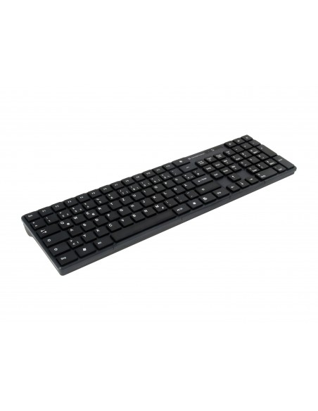 Conceptronic ORAZIO01DE teclado Ratón incluido RF inalámbrico QWERTY Alemán Negro