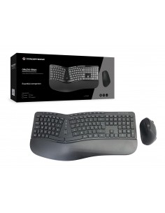 Conceptronic ORAZIO02DE teclado Ratón incluido RF inalámbrico QWERTZ Alemán Negro