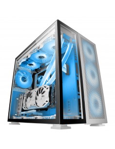 Mars Gaming MC-NOVA Torre Gaming Custom XXL E-ATX Aluminio Aeroespacial Doble Ventana Completa Cristal Templado Estructura 2