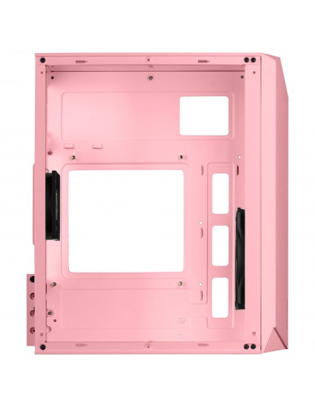 Mars Gaming MC-S1 Rosa Caja PC Compacta Gaming Micro-ATX Iluminación ARGB 12 Modos Ventilador FRGB Ventana Lateral Completa