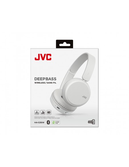 JVC HA-S36W Auriculares Inalámbrico Diadema Llamadas Música Bluetooth Blanco