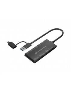 Conceptronic StreamVault BIAN03B lector de tarjeta USB 3.2 Gen 1 (3.1 Gen 1) Type-A Negro