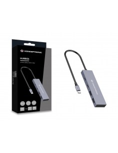 Conceptronic HUBBIES13G hub de interfaz USB 3.2 Gen 2 (3.1 Gen 2) Type-C 10000 Mbit s Gris 2