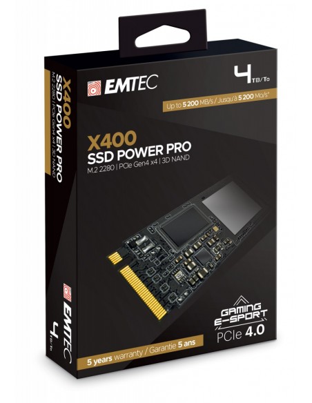 Emtec X400 M.2 4 TB PCI Express 4.0 3D NAND NVMe