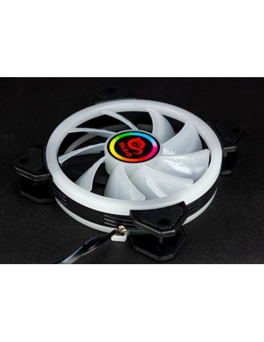 TALIUS Ventilador caja RGB Iris Spectrum 16Led 12cm (compatible sólo con caja Tal-Cronos)