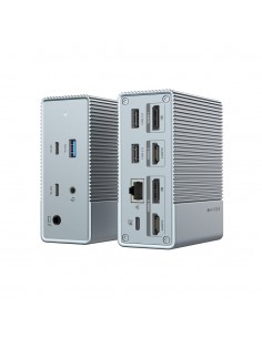 Targus HDG212B-GL base para portátil y replicador de puertos Alámbrico USB 3.2 Gen 1 (3.1 Gen 1) Type-C Gris
