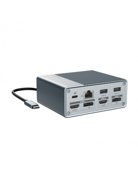 Targus HDG212B-GL base para portátil y replicador de puertos Alámbrico USB 3.2 Gen 1 (3.1 Gen 1) Type-C Gris