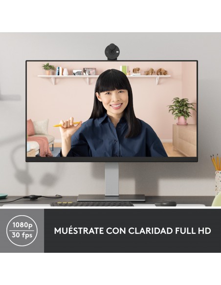 Logitech Brio 300 cámara web 2 MP 1920 x 1080 Pixeles USB-C Grafito