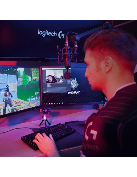 Logitech C922 Pro Stream cámara web 1920 x 1080 Pixeles USB Negro