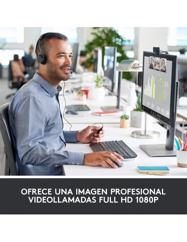 Logitech Hd Pro C920 cámara web 3 MP 1920 x 1080 Pixeles USB 2.0 Negro