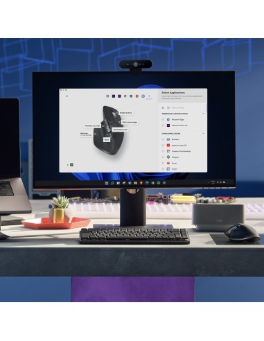 Logitech MX Master 3S ratón mano derecha RF Wireless + Bluetooth Laser 8000 DPI