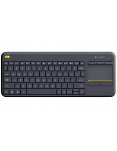 Logitech K400 Plus Tv teclado RF inalámbrico QWERTZ Alemán Negro