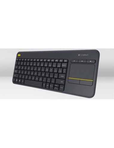 Logitech K400 Plus Tv teclado RF inalámbrico QWERTZ Alemán Negro