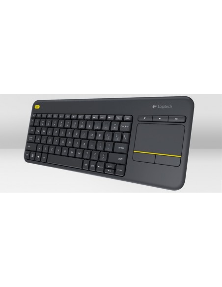 Logitech K400 Plus Tv teclado RF inalámbrico QWERTZ Alemán Negro