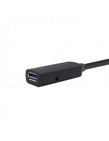 AISENS Cable USB 3.0 Prolongador Con Amplificador, Tipo A M-A H, Negro, 5.0m