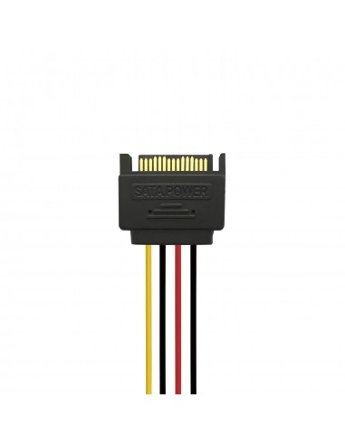 AISENS A131-0353 cable de SATA 0,2 m SATA de 15 pines 2 x SATA de 15 pines Negro, Rojo, Amarillo