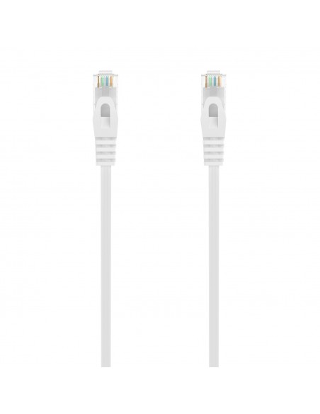 AISENS Cable de Red Latiguillo RJ45 LSZH Cat.6A 500 Mhz UTP AWG24, Blanco, 30CM