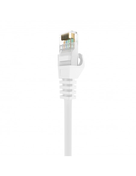 AISENS Cable de Red Latiguillo RJ45 LSZH Cat.6A 500 Mhz UTP AWG24, Blanco, 30CM