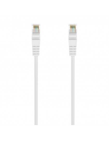 AISENS Cable de Red Latiguillo RJ45 LSZH Cat.6A 500 Mhz UTP AWG24, Blanco, 30CM