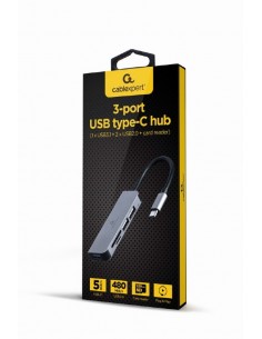 Gembird A-CM-COMBO5-02 base para portátil y replicador de puertos Alámbrico USB 3.2 Gen 1 (3.1 Gen 1) Type-C Plata 2