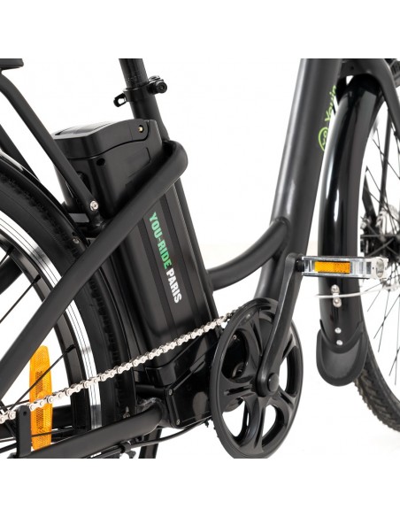 Youin BK2226B bicicleta eléctrica Negro Aluminio 66 cm (26") 25 kg