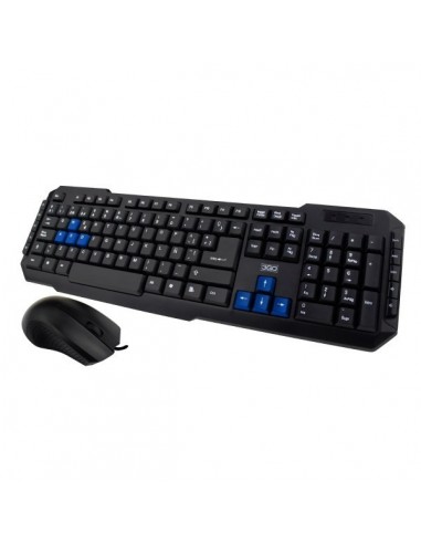 3GO COMBODRILE2 teclado Ratón incluido USB Negro