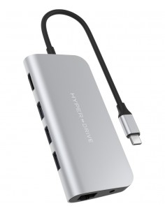 HYPER HD30F USB 2.0 Type-C Plata