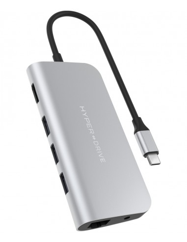 HYPER HD30F USB 2.0 Type-C Plata