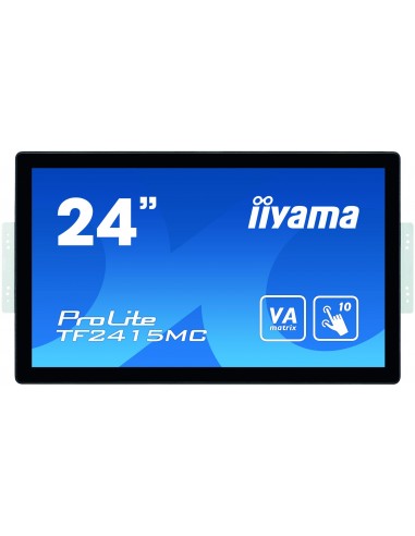 iiyama ProLite TF2415MC-B2 pantalla para PC 60,5 cm (23.8") 1920 x 1080 Pixeles Full HD VA Pantalla táctil Multi-usuario Negro