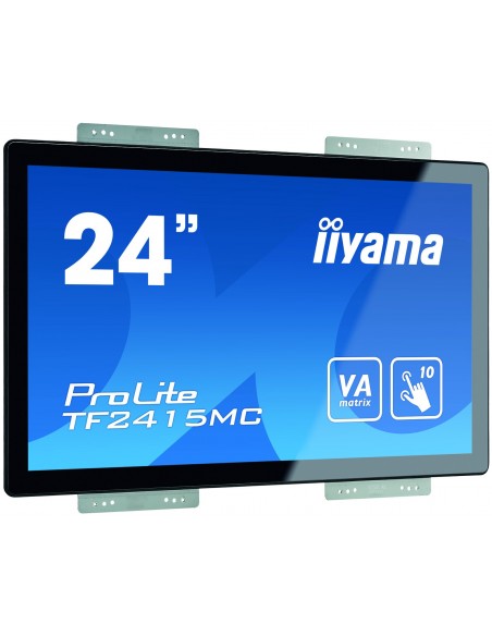 iiyama ProLite TF2415MC-B2 pantalla para PC 60,5 cm (23.8") 1920 x 1080 Pixeles Full HD VA Pantalla táctil Multi-usuario Negro