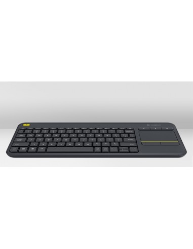 Logitech K400 Plus Tv teclado RF inalámbrico QWERTZ Checa Negro