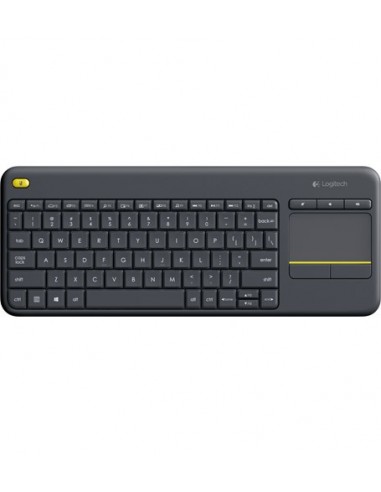 Logitech K400 Plus Tv teclado RF inalámbrico QWERTZ Checa Negro