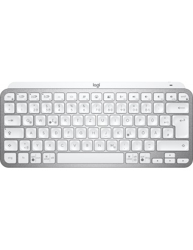 Logitech MX Keys Mini teclado RF Wireless + Bluetooth QWERTZ Alemán Gris