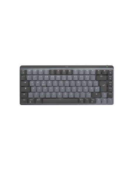 Logitech MX Mini Mechanical teclado RF Wireless + Bluetooth QWERTZ Alemán Grafito, Gris