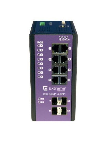 Extreme networks 16804 switch Gestionado L2 Gigabit Ethernet (10 100 1000) Energía sobre Ethernet (PoE) Negro, Lila