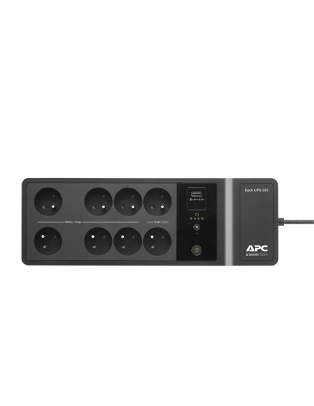 APC BE650G2-CP sistema de alimentación ininterrumpida (UPS) En espera (Fuera de línea) o Standby (Offline) 0,65 kVA 400 W