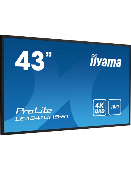 iiyama LE4341UHS-B1 pantalla de señalización Pantalla plana para señalización digital 108 cm (42.5") LCD 350 cd   m² 4K Ultra