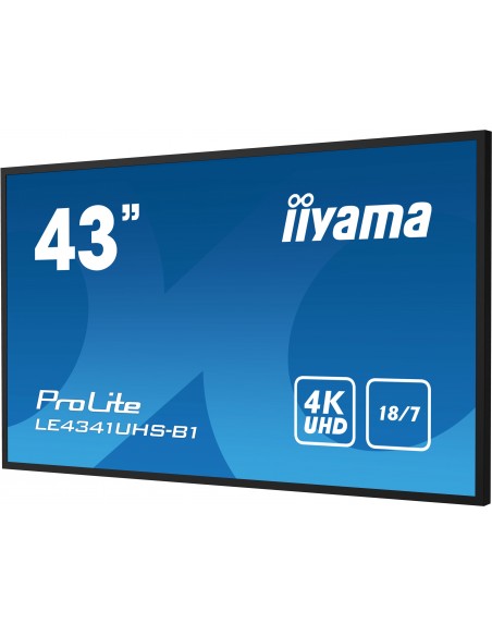 iiyama LE4341UHS-B1 pantalla de señalización Pantalla plana para señalización digital 108 cm (42.5") LCD 350 cd   m² 4K Ultra