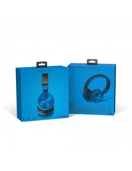 Energy Sistem Urban 2 Radio Auriculares Inalámbrico y alámbrico Diadema Llamadas Música MicroUSB Bluetooth Negro, Azul