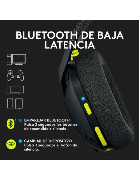 Logitech G G435 Auriculares Inalámbrico Diadema Juego Bluetooth Negro