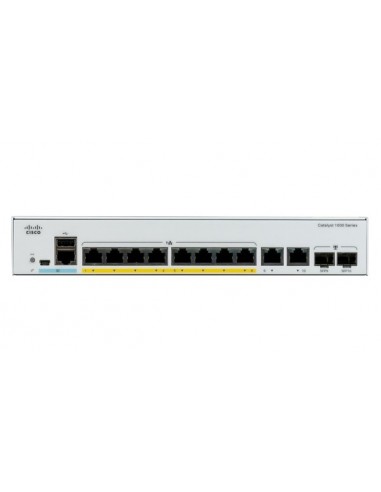 Cisco Catalyst C1000-8FP-2G-L switch Gestionado L2 Gigabit Ethernet (10 100 1000) Energía sobre Ethernet (PoE) Gris
