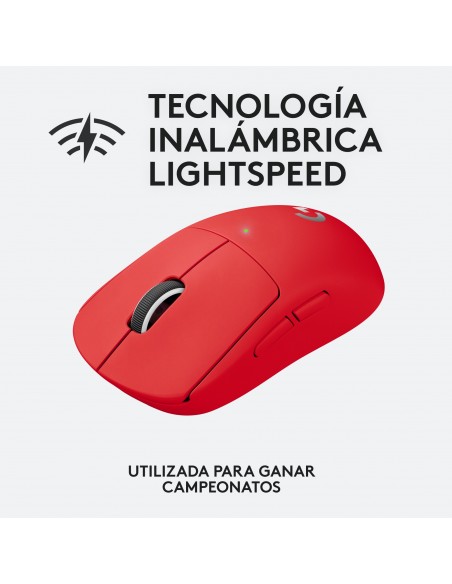 Logitech G Pro X Superlight ratón mano derecha RF inalámbrico Óptico 25600 DPI