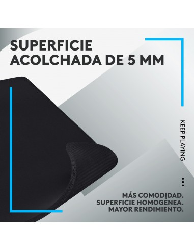 Logitech G G740 Alfombrilla de ratón para juegos Negro