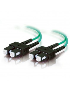 C2G 85513 cable de fibra optica 1 m SC OFNR Turquesa