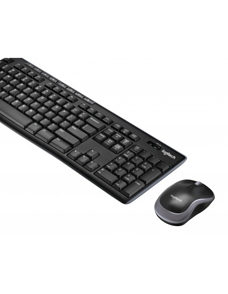 Logitech Wireless Combo MK270 teclado Ratón incluido USB QWERTY Inglés Negro